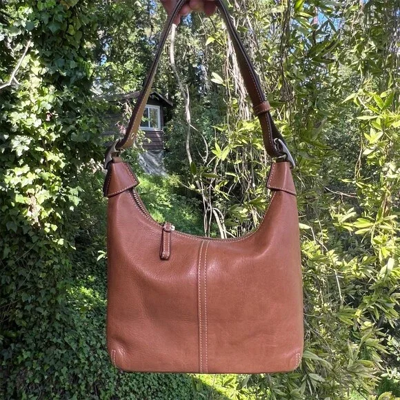 COACH Vintage Y2K British Tan Ergo Hobo Shoulder Bag Silver Hardware AUTHENTIC